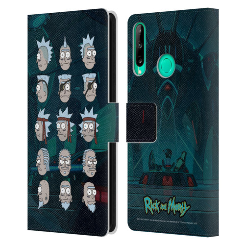 Rick And Morty Season 3 Character Art Seal Team Ricks Leather Book Wallet Case Cover For Huawei P40 lite E