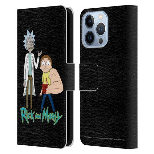 Rick And Morty Season 3 Character Art Rick and Morty Leather Book Wallet Case Cover For Apple iPhone 13 Pro