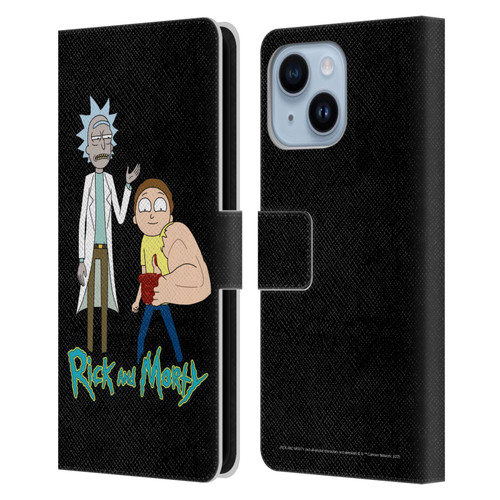Rick And Morty Season 3 Character Art Rick and Morty Leather Book Wallet Case Cover For Apple iPhone 14 Plus