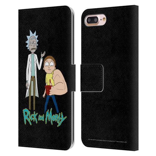 Rick And Morty Season 3 Character Art Rick and Morty Leather Book Wallet Case Cover For Apple iPhone 7 Plus / iPhone 8 Plus