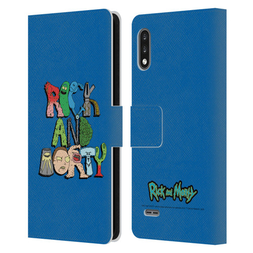 Rick And Morty Season 3 Character Art Typography Leather Book Wallet Case Cover For LG K22