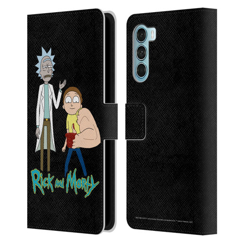 Rick And Morty Season 3 Character Art Rick and Morty Leather Book Wallet Case Cover For Motorola Edge S30 / Moto G200 5G