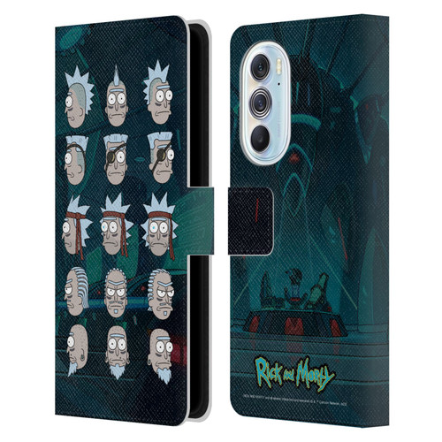 Rick And Morty Season 3 Character Art Seal Team Ricks Leather Book Wallet Case Cover For Motorola Edge X30