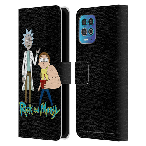 Rick And Morty Season 3 Character Art Rick and Morty Leather Book Wallet Case Cover For Motorola Moto G100