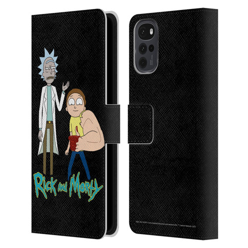 Rick And Morty Season 3 Character Art Rick and Morty Leather Book Wallet Case Cover For Motorola Moto G22