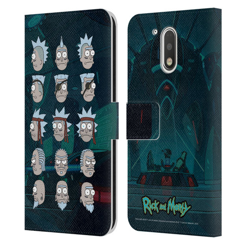 Rick And Morty Season 3 Character Art Seal Team Ricks Leather Book Wallet Case Cover For Motorola Moto G41