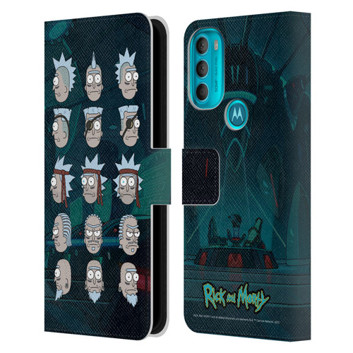 Rick And Morty Season 3 Character Art Seal Team Ricks Leather Book Wallet Case Cover For Motorola Moto G71 5G