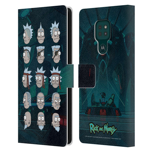 Rick And Morty Season 3 Character Art Seal Team Ricks Leather Book Wallet Case Cover For Motorola Moto G9 Play