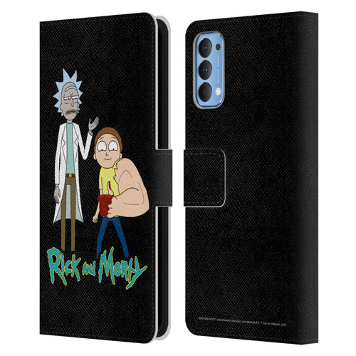 Rick And Morty Season 3 Character Art Rick and Morty Leather Book Wallet Case Cover For OPPO Reno 4 5G
