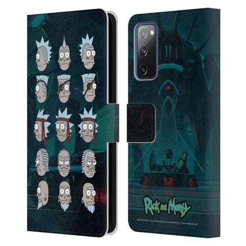 Rick And Morty Season 3 Character Art Seal Team Ricks Leather Book Wallet Case Cover For Samsung Galaxy S20 FE / 5G