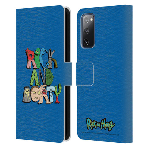 Rick And Morty Season 3 Character Art Typography Leather Book Wallet Case Cover For Samsung Galaxy S20 FE / 5G
