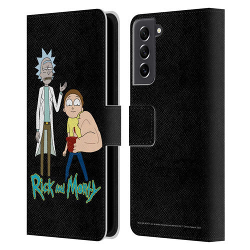 Rick And Morty Season 3 Character Art Rick and Morty Leather Book Wallet Case Cover For Samsung Galaxy S21 FE 5G