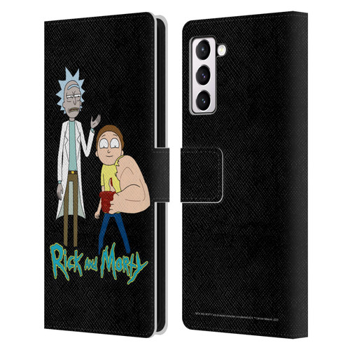 Rick And Morty Season 3 Character Art Rick and Morty Leather Book Wallet Case Cover For Samsung Galaxy S21+ 5G