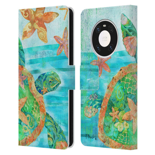 Paul Brent Coastal Nassau Turtle Leather Book Wallet Case Cover For Huawei Mate 40 Pro 5G