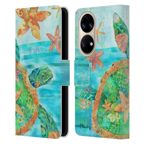 Paul Brent Coastal Nassau Turtle Leather Book Wallet Case Cover For Huawei P50