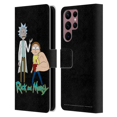Rick And Morty Season 3 Character Art Rick and Morty Leather Book Wallet Case Cover For Samsung Galaxy S22 Ultra 5G