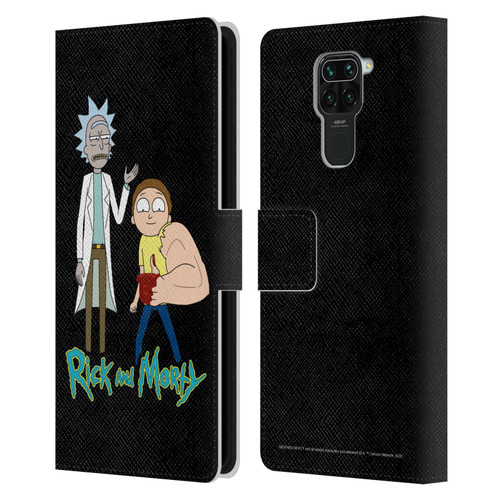 Rick And Morty Season 3 Character Art Rick and Morty Leather Book Wallet Case Cover For Xiaomi Redmi Note 9 / Redmi 10X 4G
