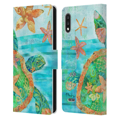 Paul Brent Coastal Nassau Turtle Leather Book Wallet Case Cover For LG K22