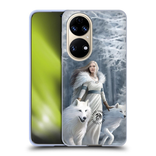 Anne Stokes Wolves Winter Guardians Soft Gel Case for Huawei P50