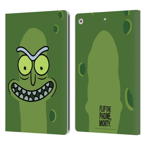 Rick And Morty Season 3 Graphics Pickle Rick Leather Book Wallet Case Cover For Apple iPad 10.2 2019/2020/2021