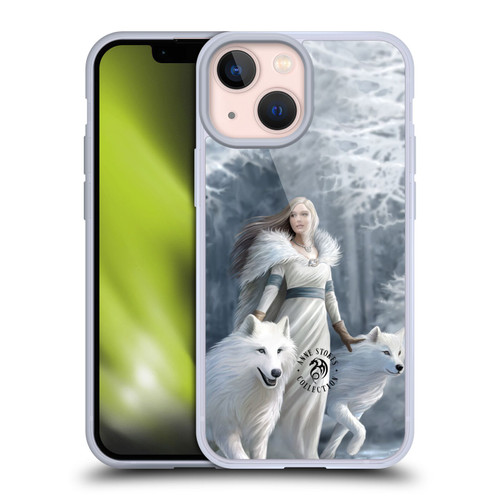 Anne Stokes Wolves Winter Guardians Soft Gel Case for Apple iPhone 13 Mini