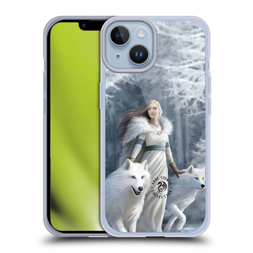 Anne Stokes Wolves Winter Guardians Soft Gel Case for Apple iPhone 14