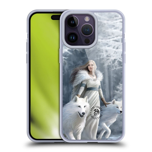 Anne Stokes Wolves Winter Guardians Soft Gel Case for Apple iPhone 14 Pro Max