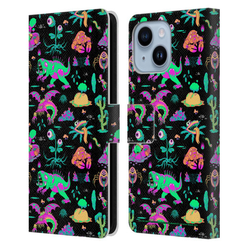 Rick And Morty Season 3 Graphics Aliens Leather Book Wallet Case Cover For Apple iPhone 14 Plus