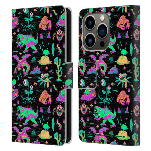 Rick And Morty Season 3 Graphics Aliens Leather Book Wallet Case Cover For Apple iPhone 14 Pro