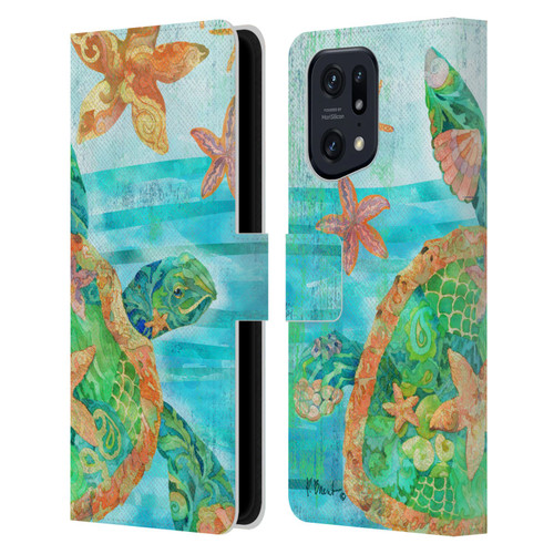 Paul Brent Coastal Nassau Turtle Leather Book Wallet Case Cover For OPPO Find X5 Pro