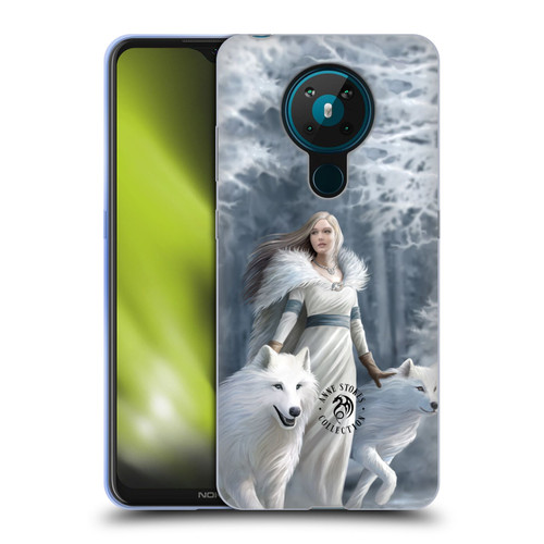 Anne Stokes Wolves Winter Guardians Soft Gel Case for Nokia 5.3