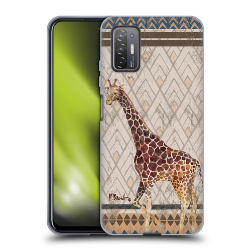 Paul Brent Animals Tribal Giraffe Soft Gel Case for HTC Desire 21 Pro 5G