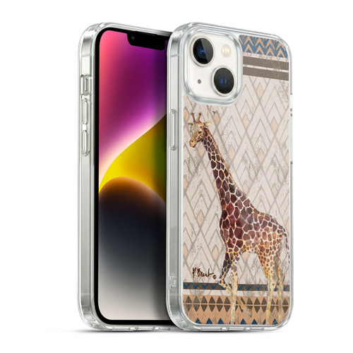 Paul Brent Animals Tribal Giraffe Soft Gel Case for Apple iPhone 14