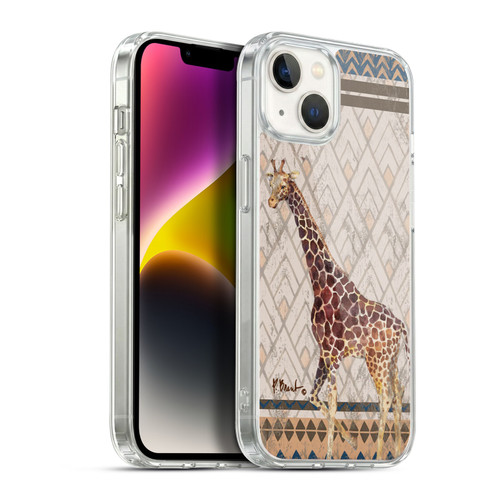 Paul Brent Animals Tribal Giraffe Soft Gel Case for Apple iPhone 14 Plus & MagSafe