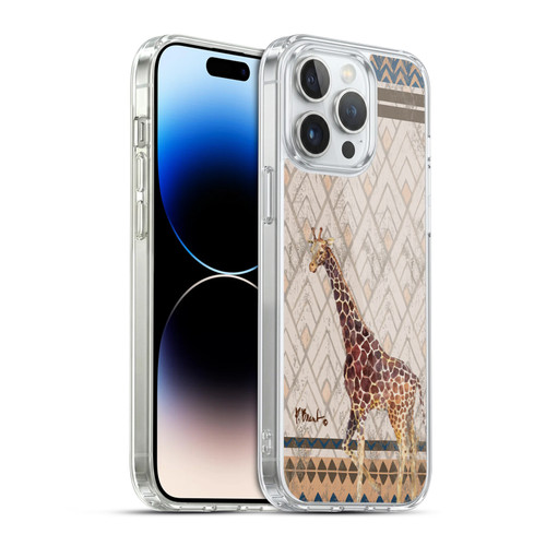 Paul Brent Animals Tribal Giraffe Soft Gel Case for Apple iPhone 14 Pro Max & MagSafe