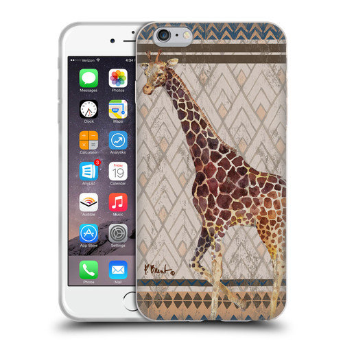 Paul Brent Animals Tribal Giraffe Soft Gel Case for Apple iPhone 6 Plus / iPhone 6s Plus