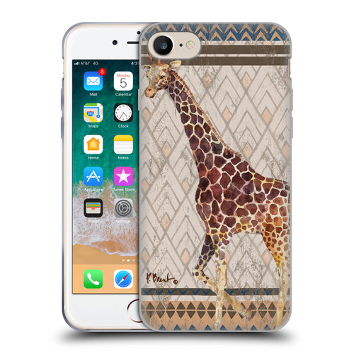 Paul Brent Animals Tribal Giraffe Soft Gel Case for Apple iPhone 7 / 8 / SE 2020 & 2022