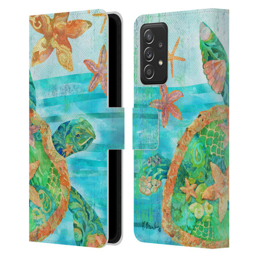 Paul Brent Coastal Nassau Turtle Leather Book Wallet Case Cover For Samsung Galaxy A52 / A52s / 5G (2021)