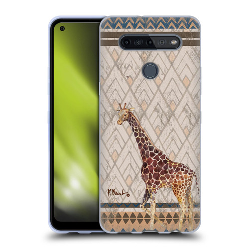 Paul Brent Animals Tribal Giraffe Soft Gel Case for LG K51S