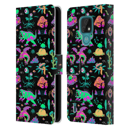 Rick And Morty Season 3 Graphics Aliens Leather Book Wallet Case Cover For Motorola Moto E7