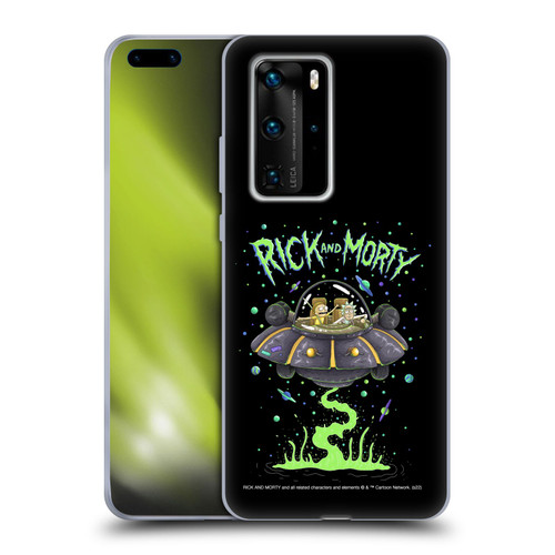 Rick And Morty Season 1 & 2 Graphics The Space Cruiser Soft Gel Case for Huawei P40 Pro / P40 Pro Plus 5G