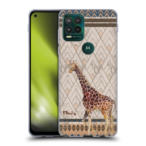 Paul Brent Animals Tribal Giraffe Soft Gel Case for Motorola Moto G Stylus 5G 2021