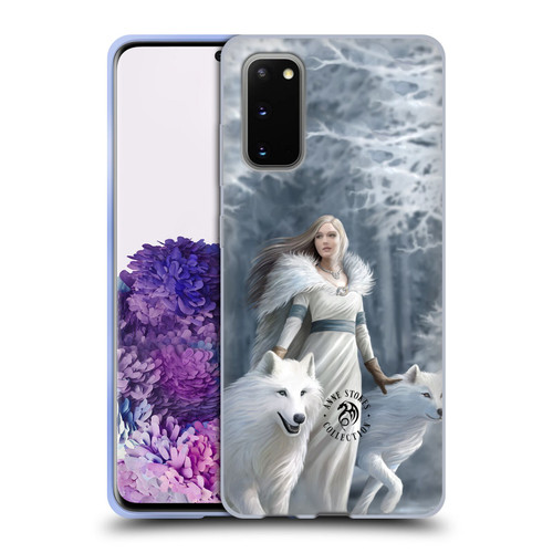 Anne Stokes Wolves Winter Guardians Soft Gel Case for Samsung Galaxy S20 / S20 5G