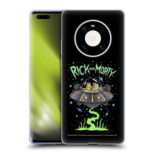 Rick And Morty Season 1 & 2 Graphics The Space Cruiser Soft Gel Case for Huawei Mate 40 Pro 5G
