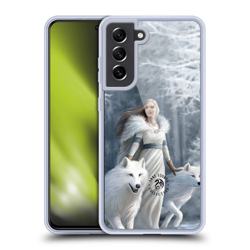 Anne Stokes Wolves Winter Guardians Soft Gel Case for Samsung Galaxy S21 FE 5G