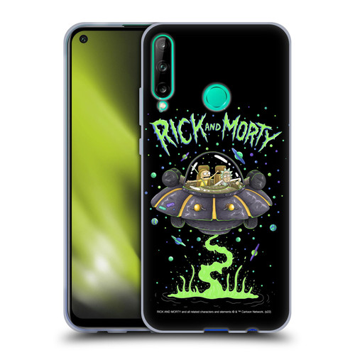Rick And Morty Season 1 & 2 Graphics The Space Cruiser Soft Gel Case for Huawei P40 lite E