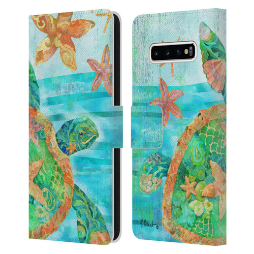Paul Brent Coastal Nassau Turtle Leather Book Wallet Case Cover For Samsung Galaxy S10+ / S10 Plus