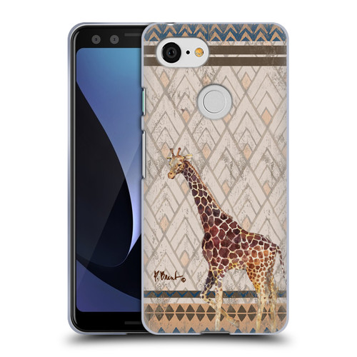 Paul Brent Animals Tribal Giraffe Soft Gel Case for Google Pixel 3