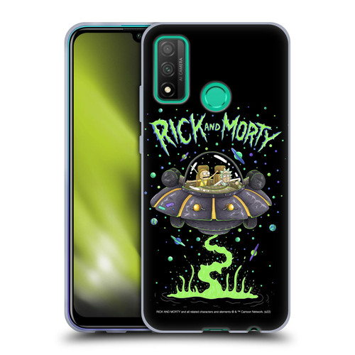Rick And Morty Season 1 & 2 Graphics The Space Cruiser Soft Gel Case for Huawei P Smart (2020)