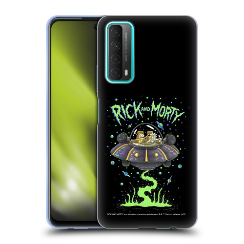 Rick And Morty Season 1 & 2 Graphics The Space Cruiser Soft Gel Case for Huawei P Smart (2021)